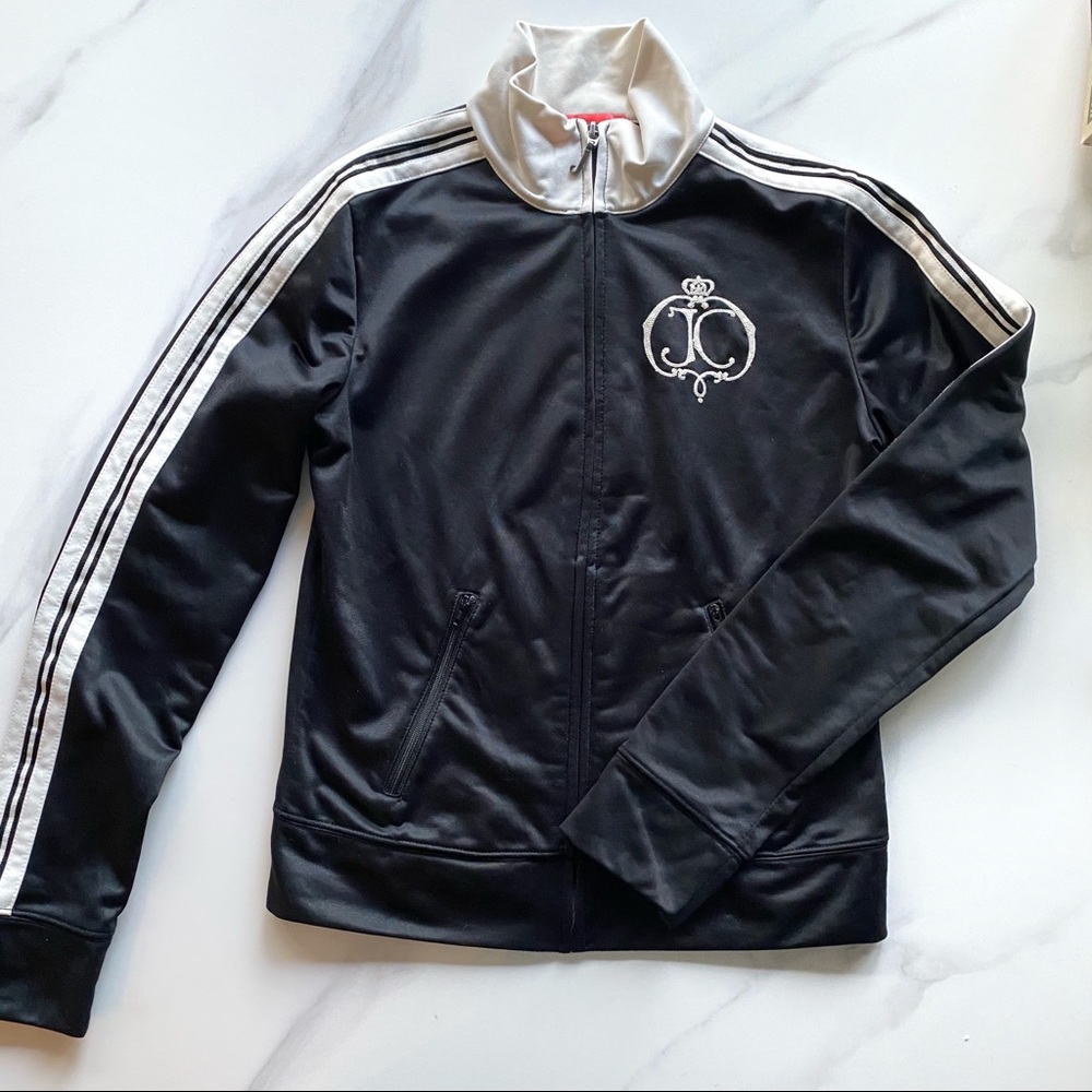Black and white Juicy Couture Zip Up